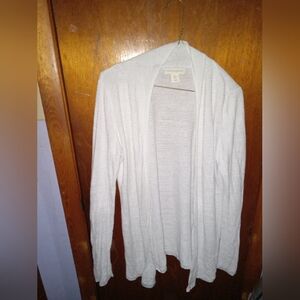 Cynthia Rowley White Cardigan Size Medium